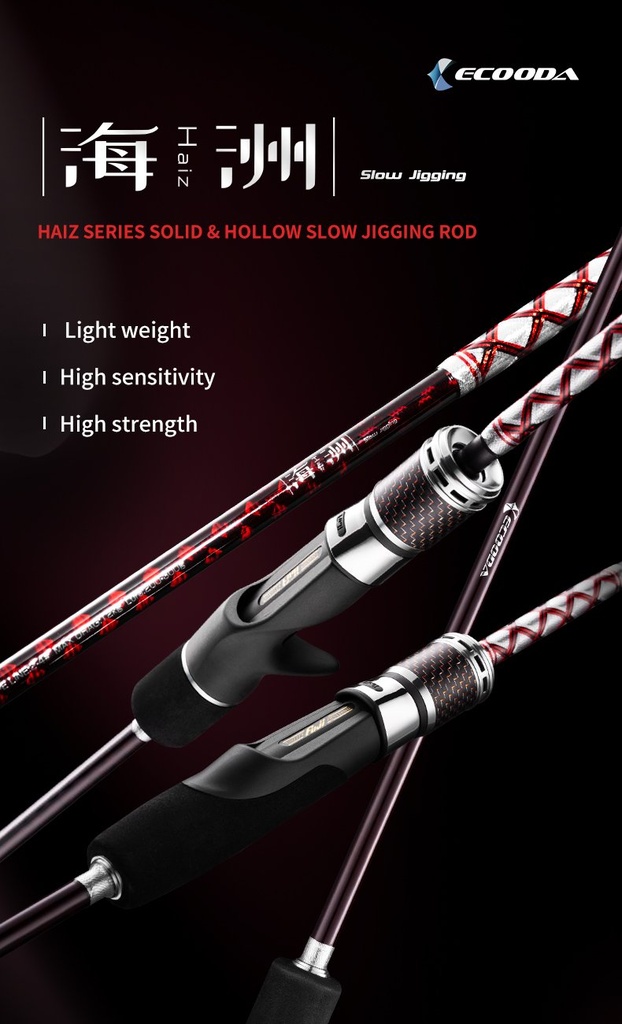 Ecooda Haiz Tubular185cm 200-300g Slow Jigging Kamışı