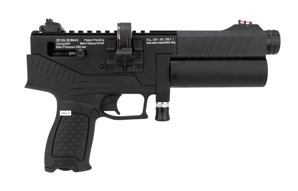 Hatsan Velox Siyah 5.5 mm PCP Havalı Tabanca