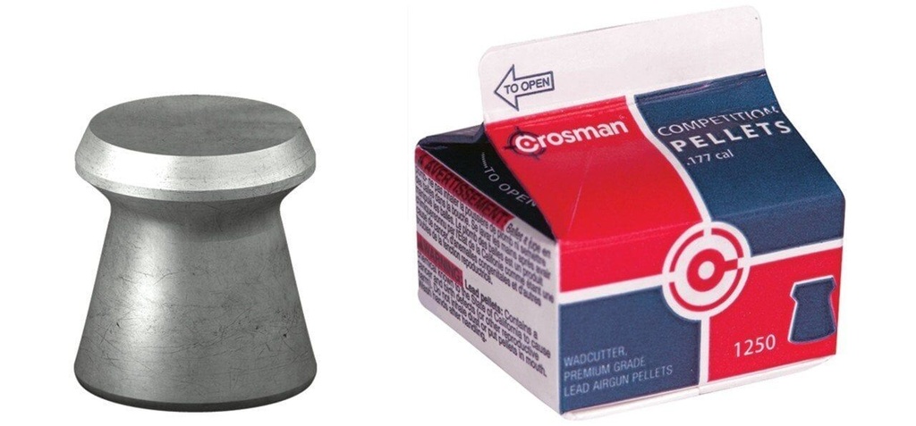 Crosman 4.5 mm Wadcutter Havalı Saçma - 1250 Adet