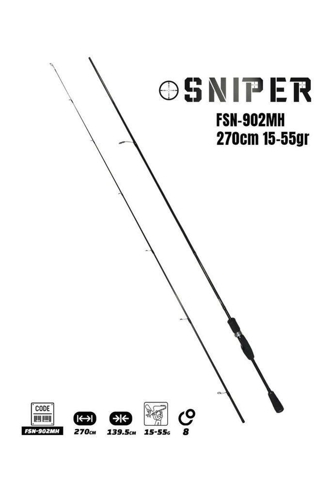 Fujin Sniper 270cm 15-55gr Spin Olta Kamışı 