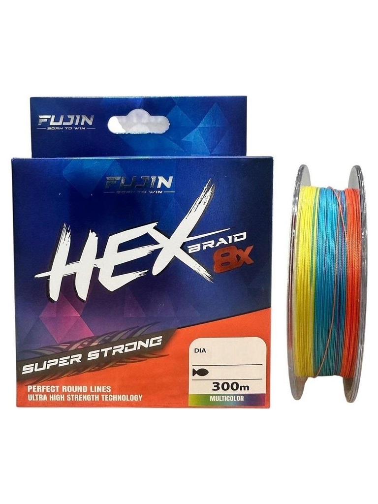 Fujin Hex Braid 8x 300mt Multicolor PE İp Misina
