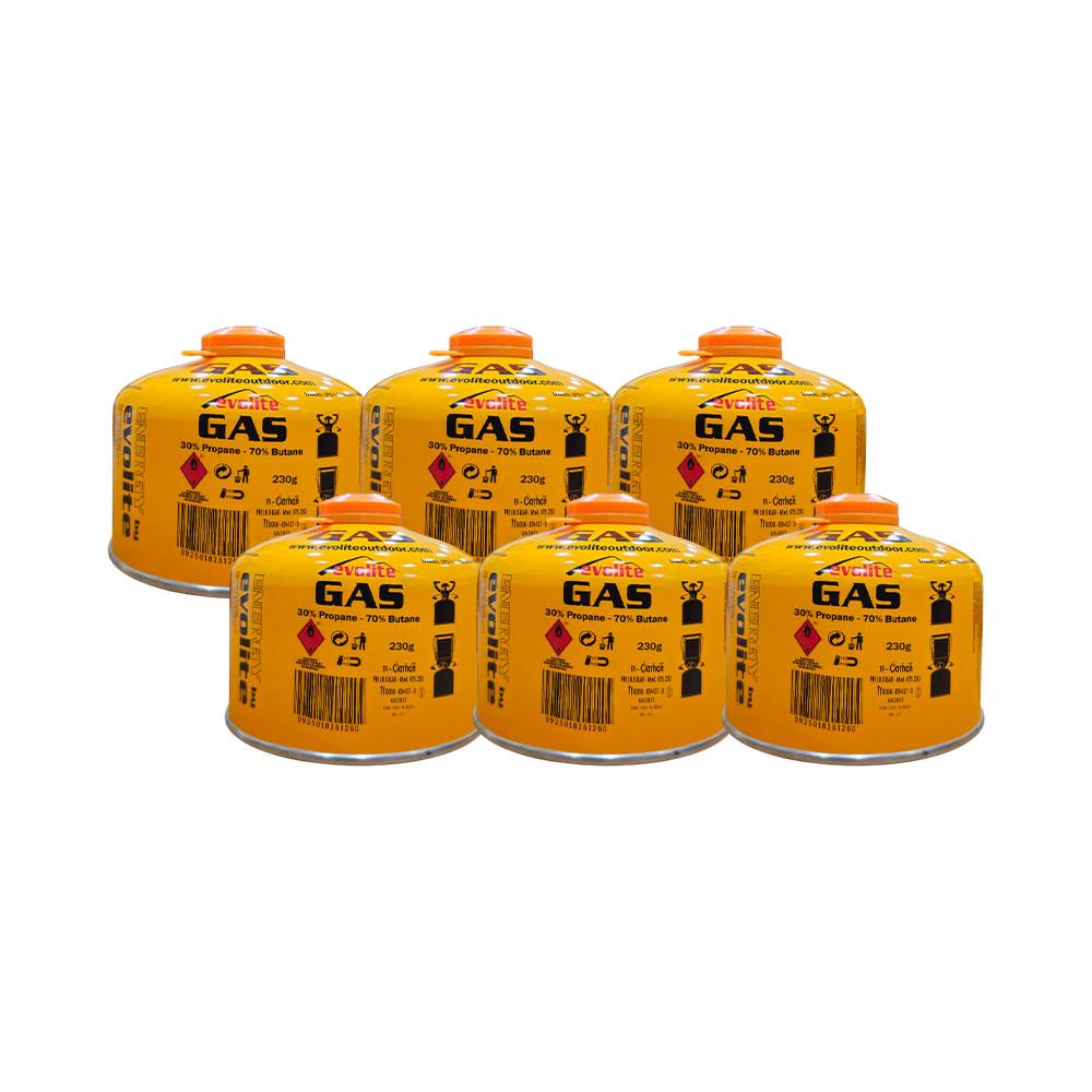 Evolite 230 Gr. Gaz Ocak Kartuşu 6 Adet EVO-010-A1