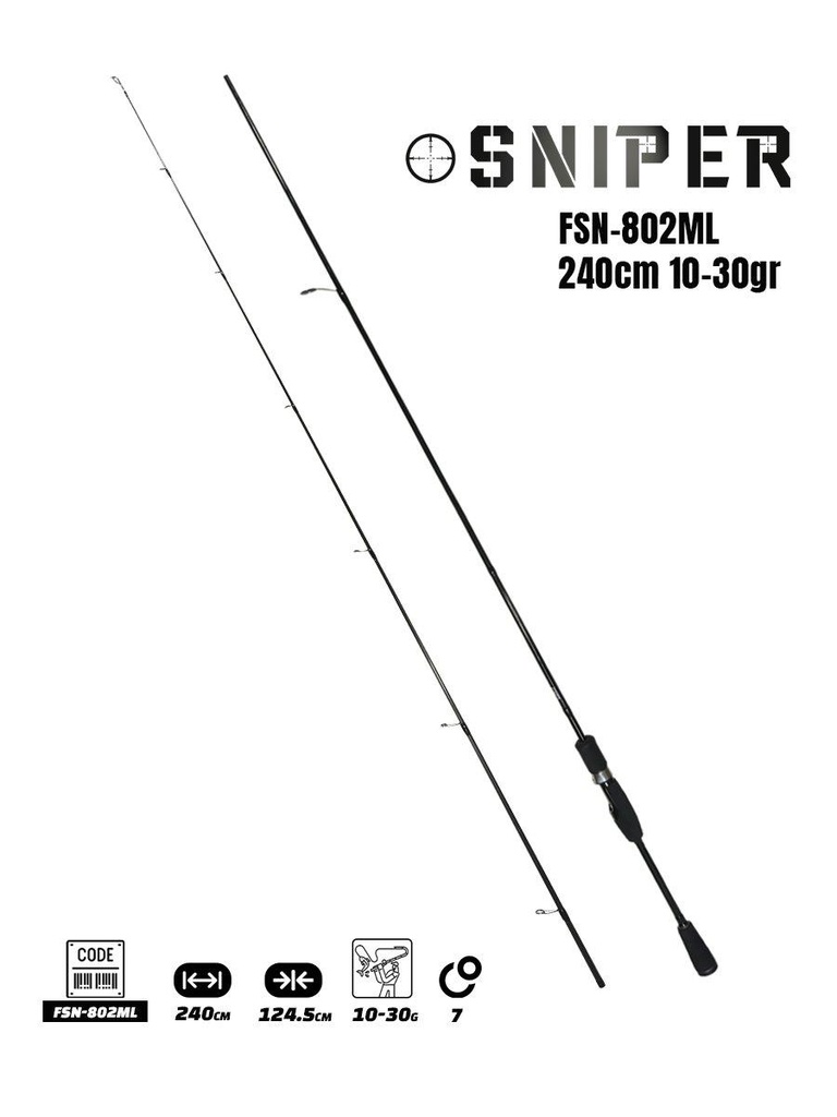 Fujin Sniper 240cm 10-30gr Spin Olta Kamışı