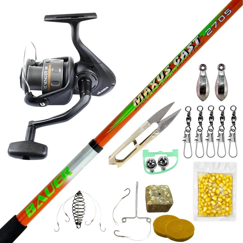 Okuma Revenger Rv-55 Bauer Maxus 350 Cm Sazan Olta Takımı Seti