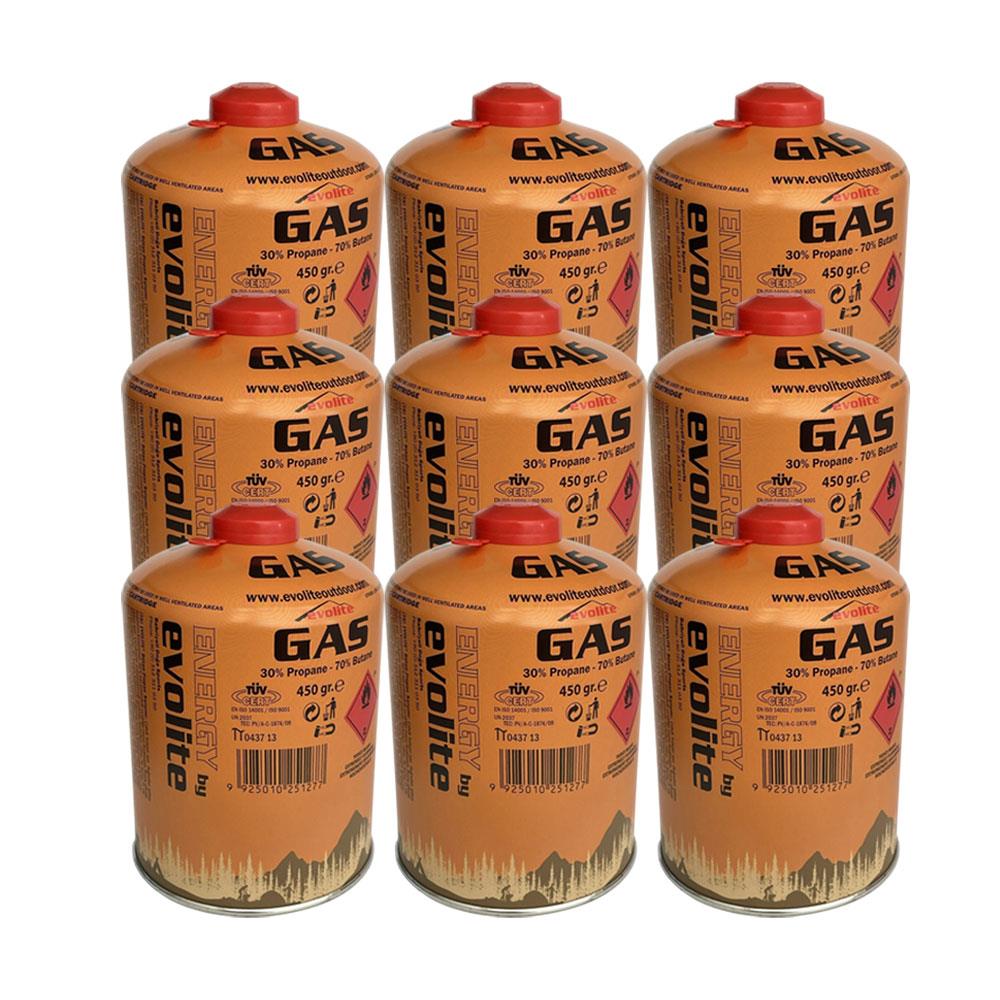 Evolite 450 Gr. Gaz Ocak Kartuşu 9 Adet EVO-011-A3