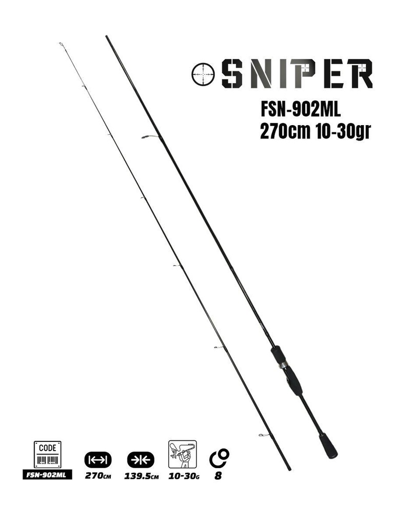 Fujin Sniper 270cm 10-30gr Spin Olta Kamışı