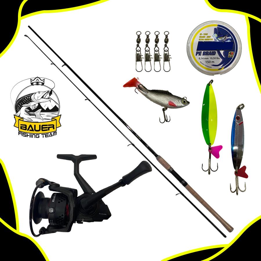 Bauer Air Light 3000 Daiko 210 Cm 10-40 Gr Spin Olta Takımı Seti