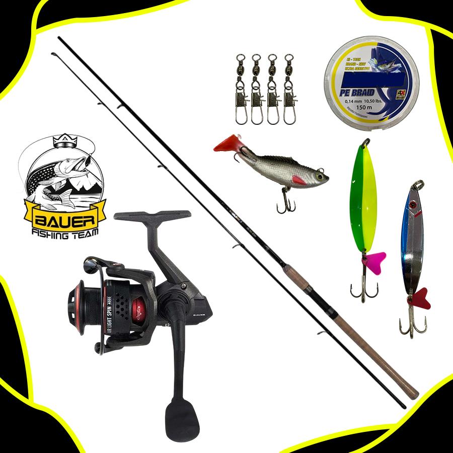 Bauer Air Light 4000 Daiko 270 Cm 10-40 Gr Spin Olta Takımı Seti