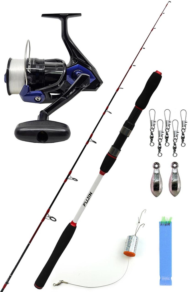 Okuma Fin Chaser X FNX-60 Fujin DeepKing 60-180 Gr Bot Tekne Olta Takımı Seti