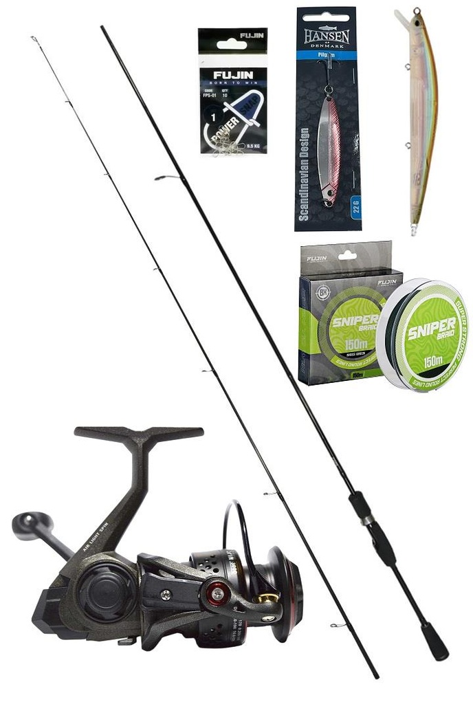 Fujin Sniper 270Cm 10-30Gr Bauer Airlight 4000 Spin Olta Takımı Seti