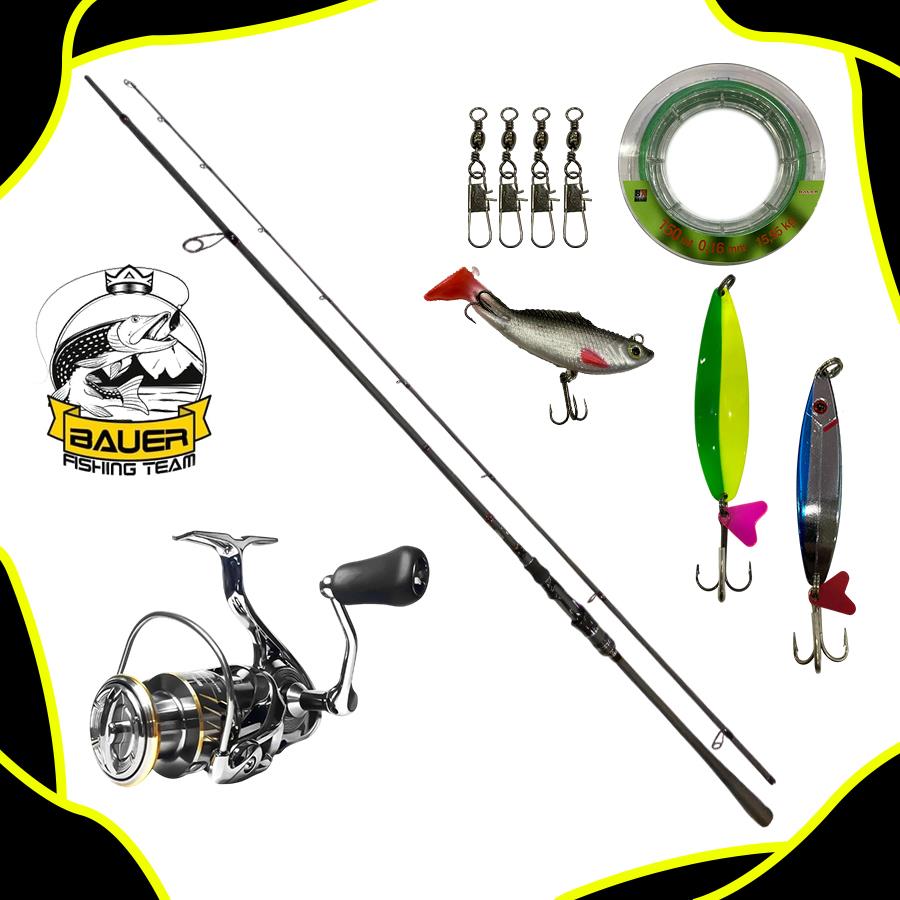 Bauer Rocha 4000 Quadro 270 Cm 15-40 Gr Spin Olta Takımı Seti