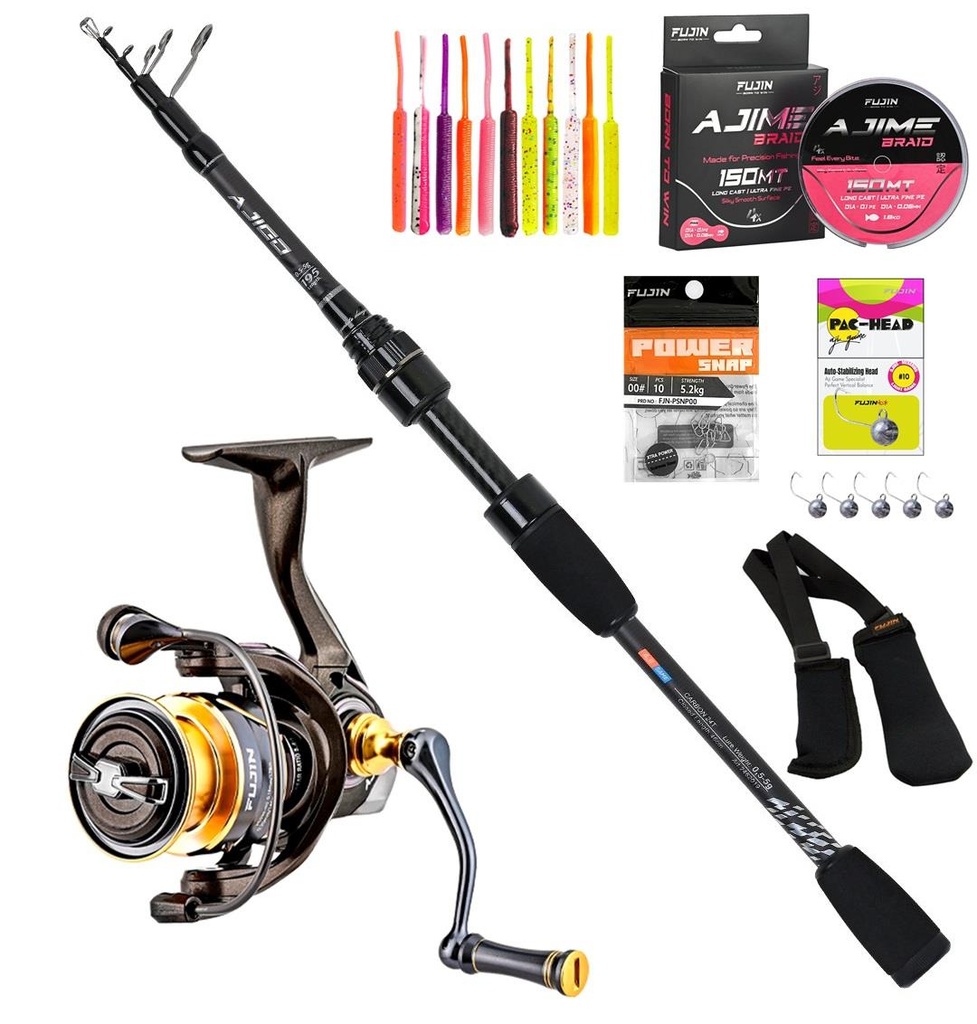 Fuji Ajigo 195 Cm 05-5 Gr Ajime 1500 LRF Olta Takımı Seti